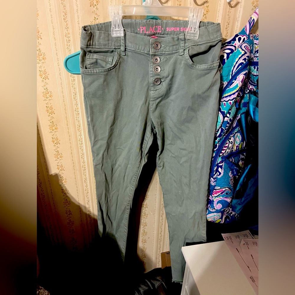 PLACE Super Skinny Olive Pants